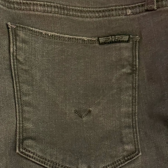 Hudson black Jeans Ankle Krista Super Skinny spandex size 28 size 6 distressed - Picture 16 of 16